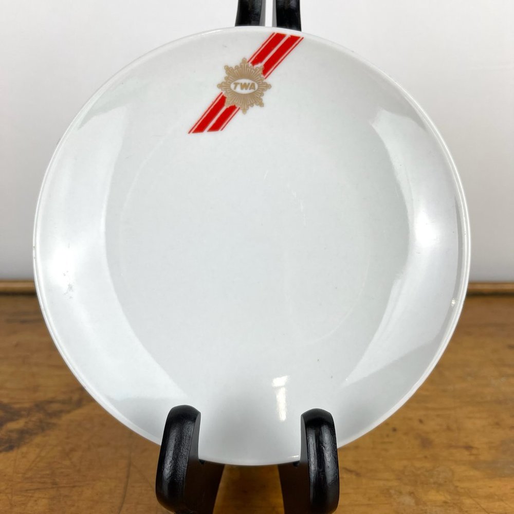 Vintage TWA Ceramic Salad Bread Dessert Plate Rego 44-1696